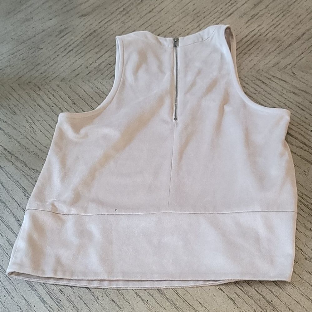 XXS BCBGeneration beige suede top - Picture 3 of 3